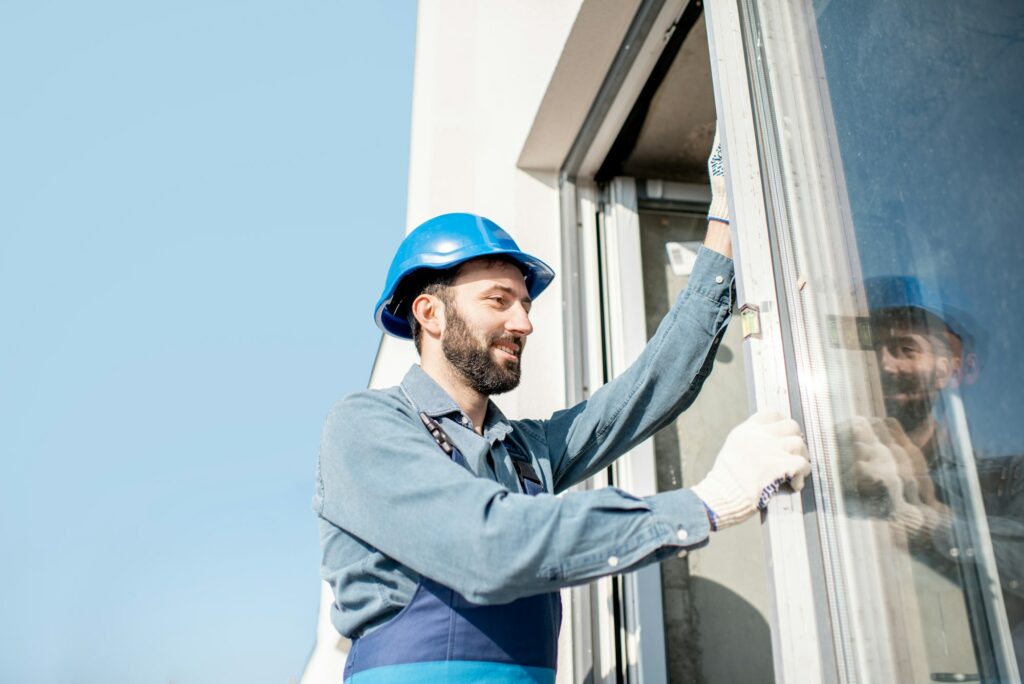 Workman mounting windows